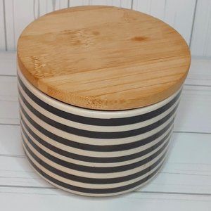 Black & White Striped Bloomingville Caniste